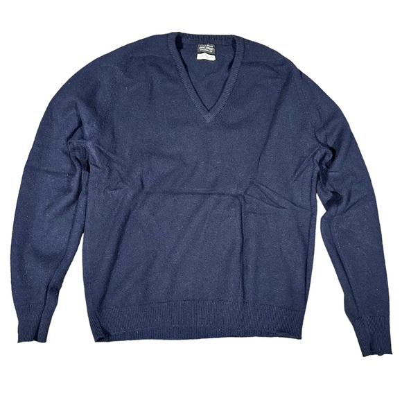 Vintage Brooks Brothers V-Neck Sweater 100% Pure Lambs Wool